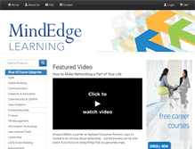 Tablet Screenshot of mindedgeuniversity.com